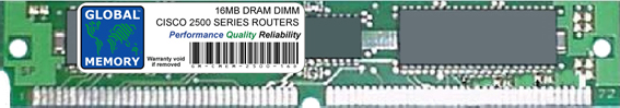 16MB DRAM SIMM MEMORY RAM FOR CISCO 2500 SERIES ROUTERS (MEM2500-16D)